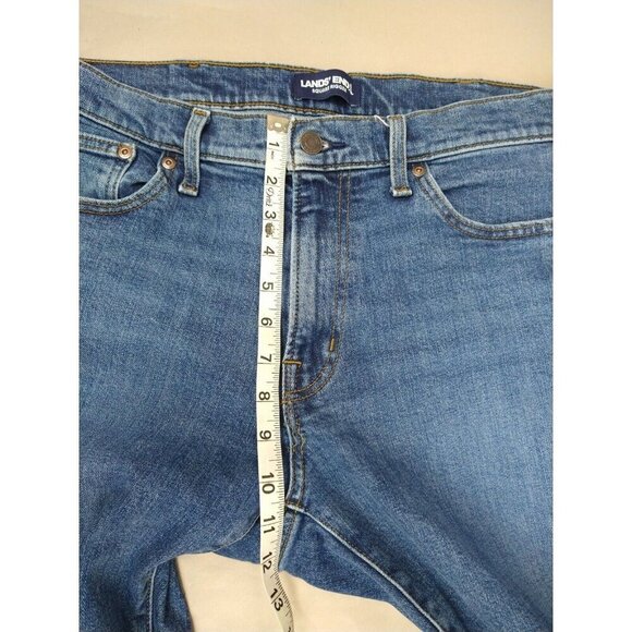 Lands' End Square Rigger Jeans Men 35 Traditional Fit Stretch - Picture 3 of 13